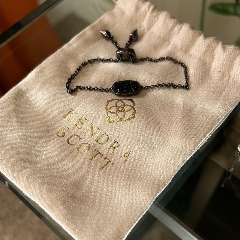 Kendra Scott Black Drusy Bracelet